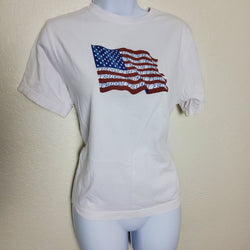 Bechemel White American Flag T-Shirt, Large - SOLD - Trinity Thrift