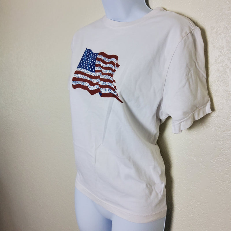 Bechemel White American Flag T-Shirt, Large - SOLD - Trinity Thrift