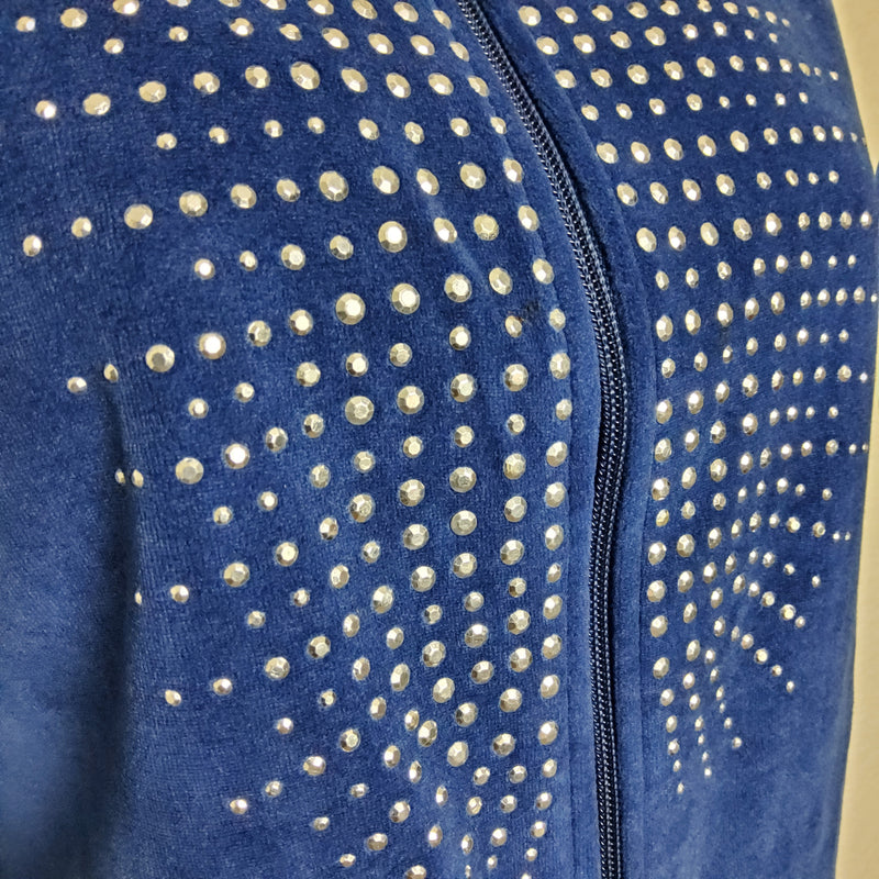 Mirror Image Blue Sequined Sweater - Trinity Thrift