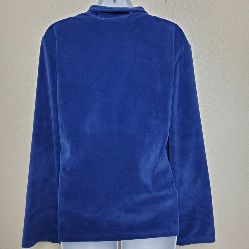 Mirror Image Blue Sequined Sweater - Trinity Thrift