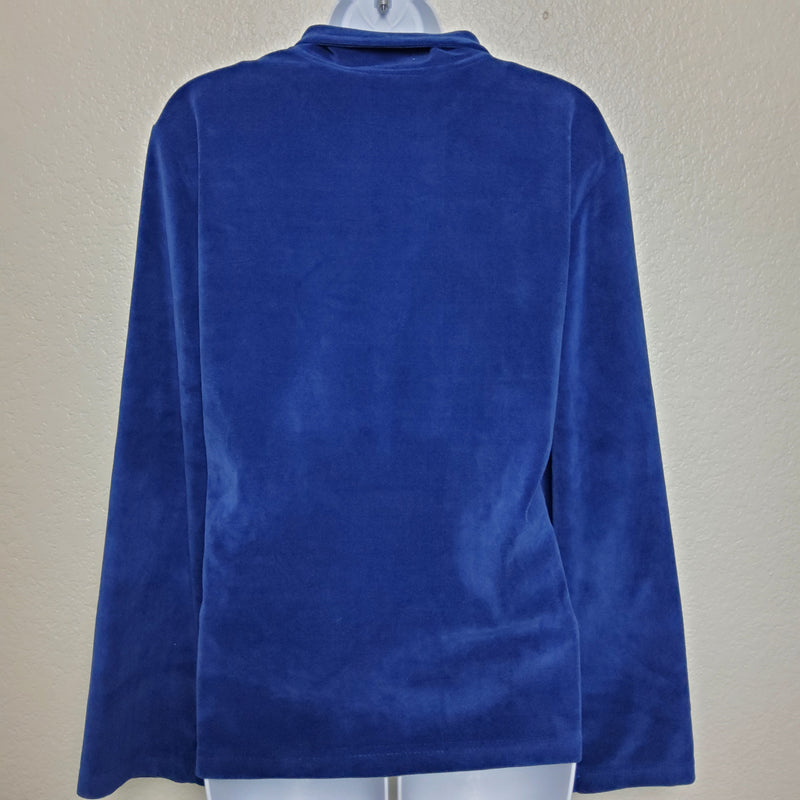 Mirror Image Blue Sequined Sweater - Trinity Thrift