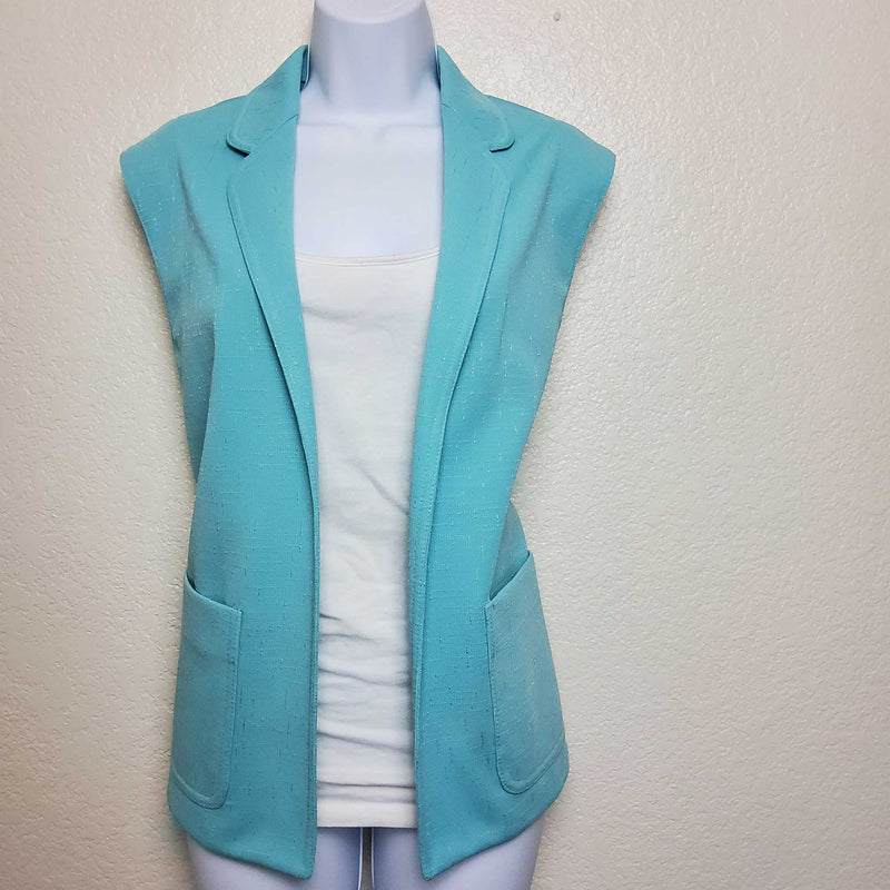 ACT III Turquoise Blazer Tank, Women's Medium