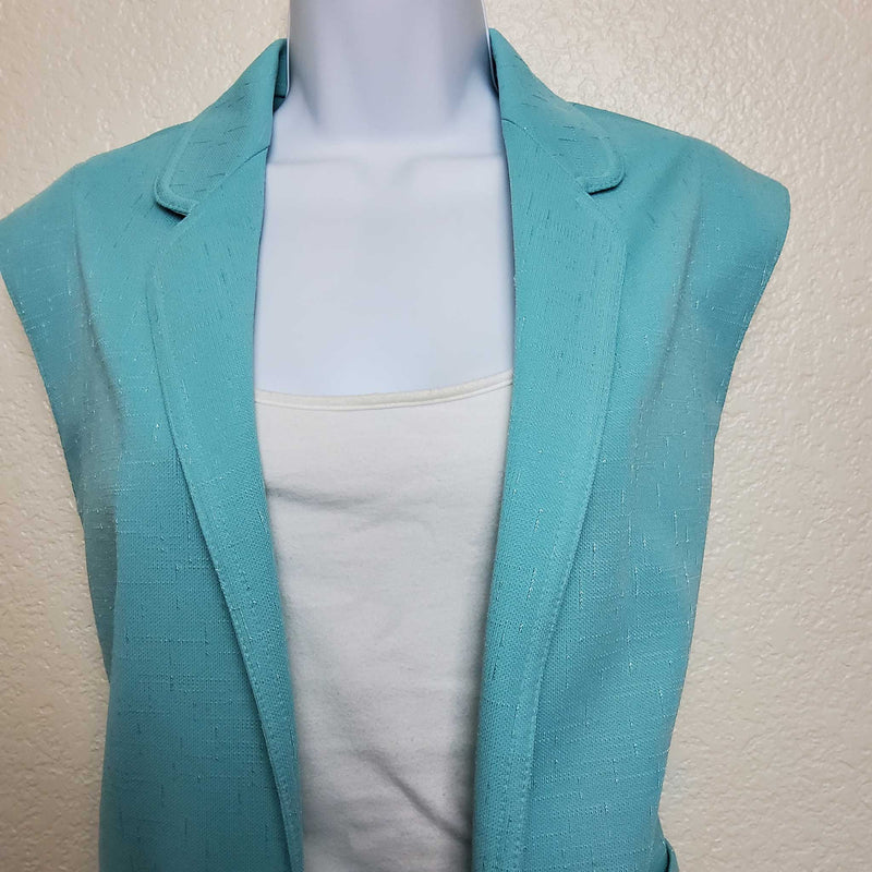 ACT III Turquoise Blazer Tank, Women's Medium