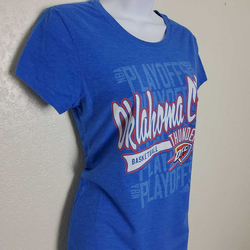 Adidas Blue Thunder Playoffs Tee, Women's Large - Trinity Thrift