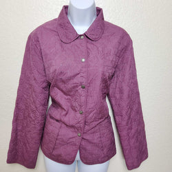 Alfred Dunner Mauve Embroidered Jacket, Women's Petite Size 10 - Trinity Thrift