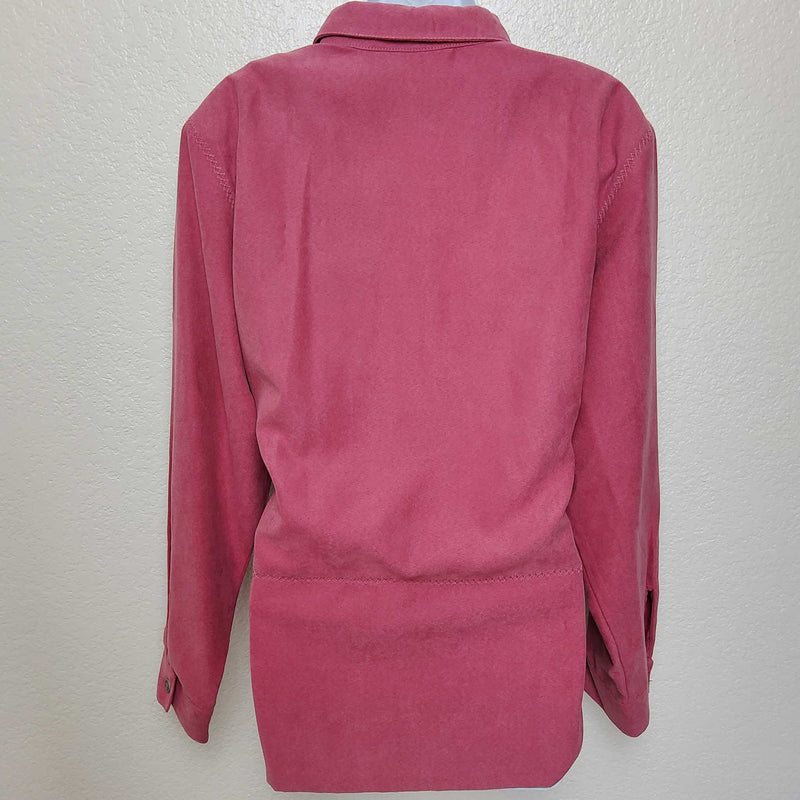 Alfred Dunner Pink Button-up Blouse, Women's Size 14 - Trinity Thrift