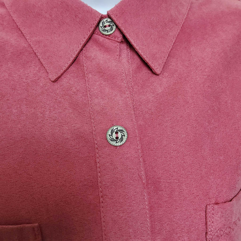 Alfred Dunner Pink Button-up Blouse, Women's Size 14 - Trinity Thrift