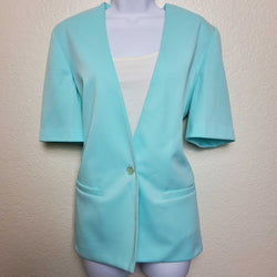 Alfred Dunner Turquoise Blazer - Trinity Thrift