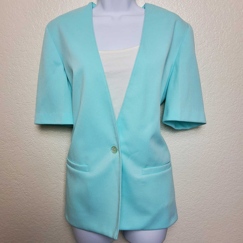 Alfred Dunner Turquoise Blazer - Trinity Thrift