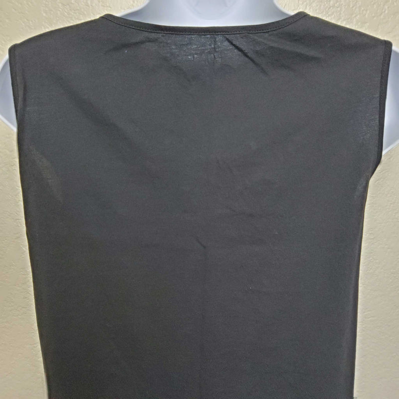 Ann Taylor LOFT Black Ruffle Tank Top, Women's Large - Trinity Thrift