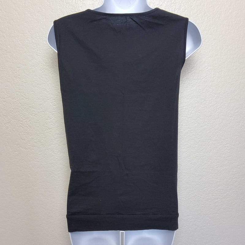 Ann Taylor LOFT Black Ruffle Tank Top, Women's Large - Trinity Thrift