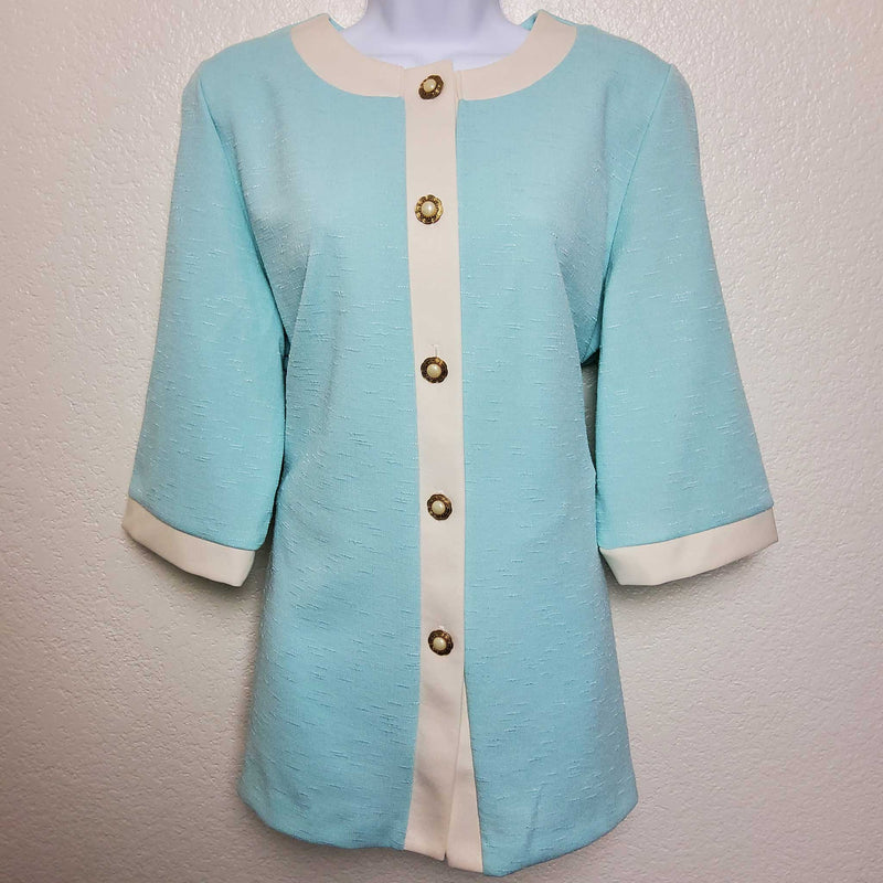 Anthony Richards Turquoise Blazer - Trinity Thrift