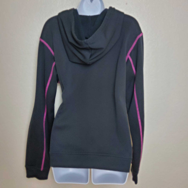 BCG Black Pullover Hoodie with Pink Stitching, Women's Extra Large