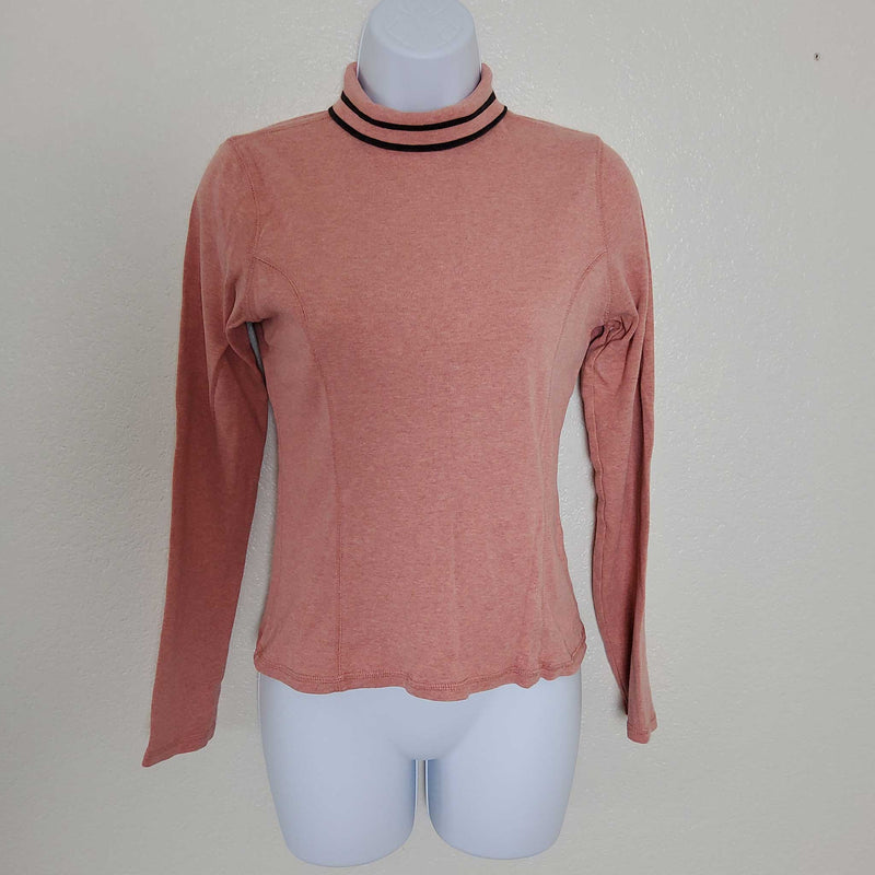 Banana Republic Peach Mock Turtleneck, Women's Medium - Trinity Thrift