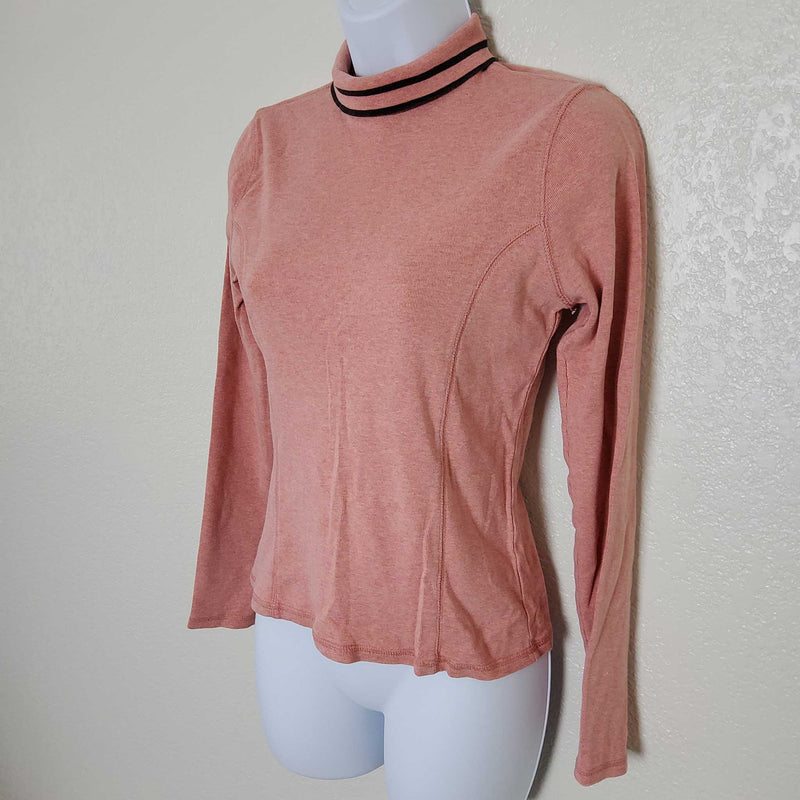 Banana Republic Peach Mock Turtleneck, Women's Medium - Trinity Thrift