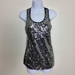 Body Central Black Sequined Tank, Women's Small - Trinity Thrift