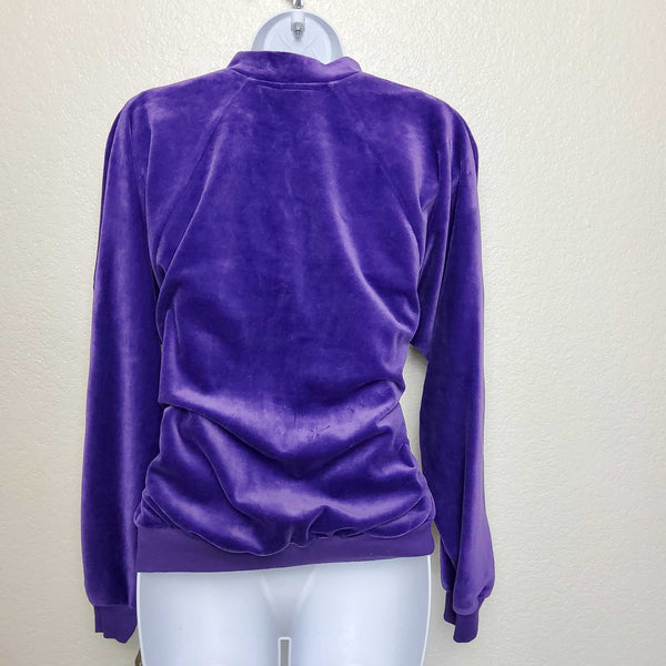 Bonaventure Purple Full-Zip Sweater, Women's Size Small