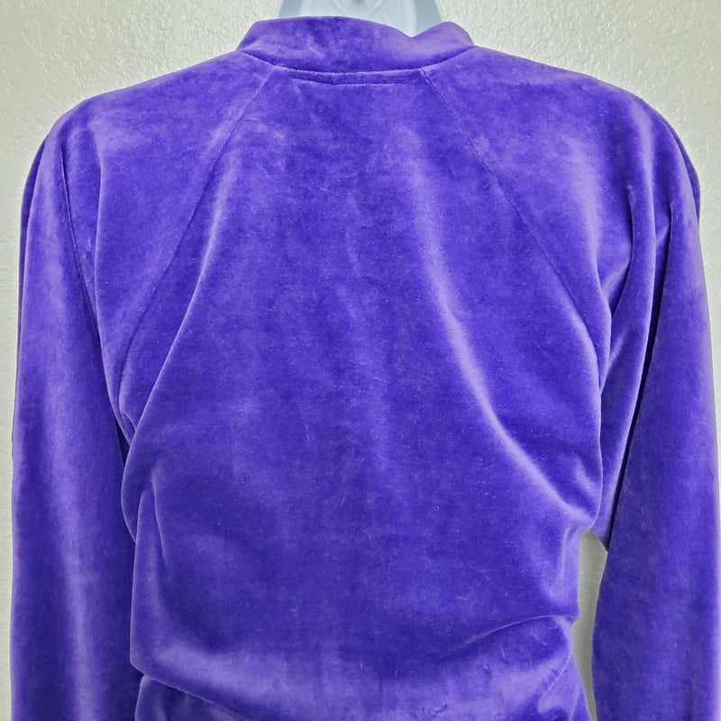 Bonaventure Purple Full-Zip Sweater, Women's Size Small