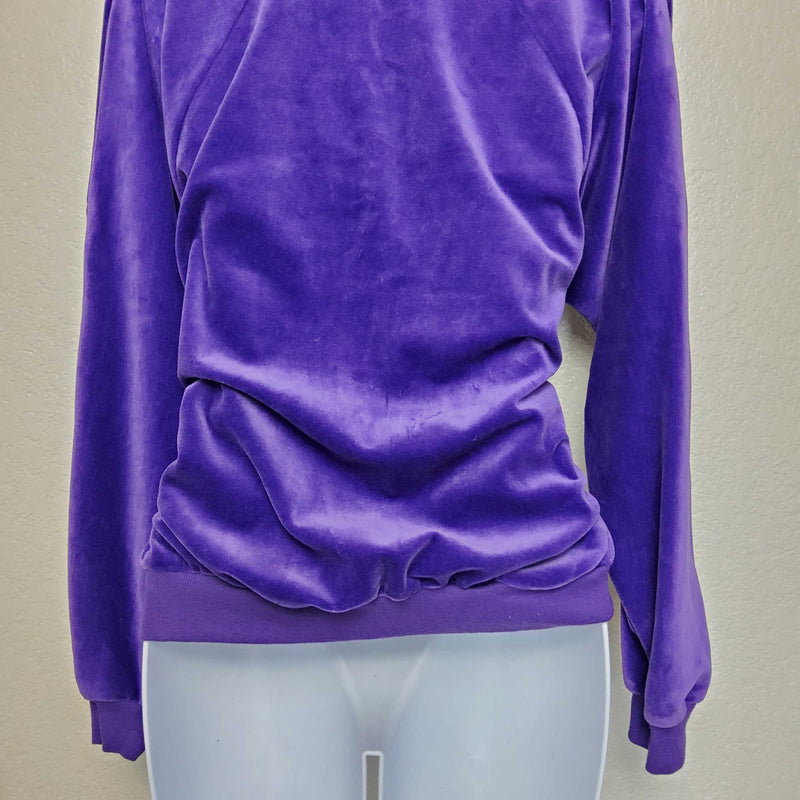 Bonaventure Purple Full-Zip Sweater, Women's Size Small