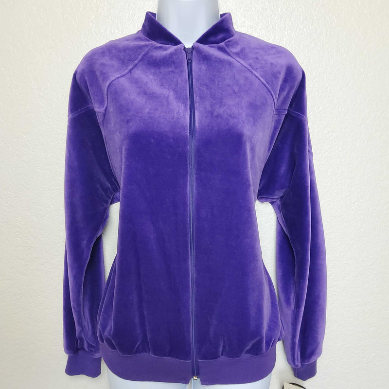 Bonaventure Purple Full-Zip Sweater, Women's Size Small