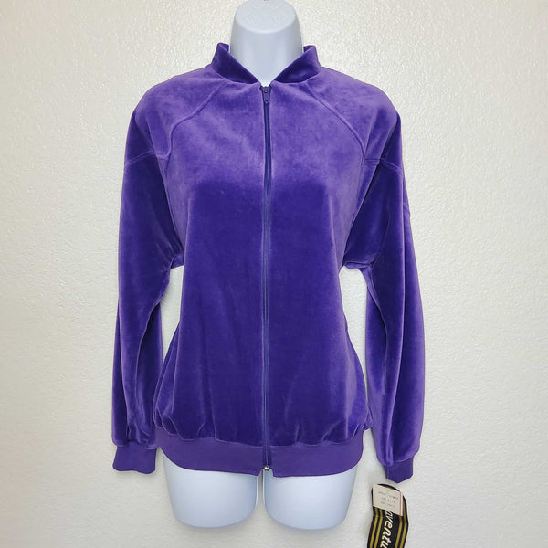 Bonaventure Purple Full-Zip Sweater, Women's Size Small