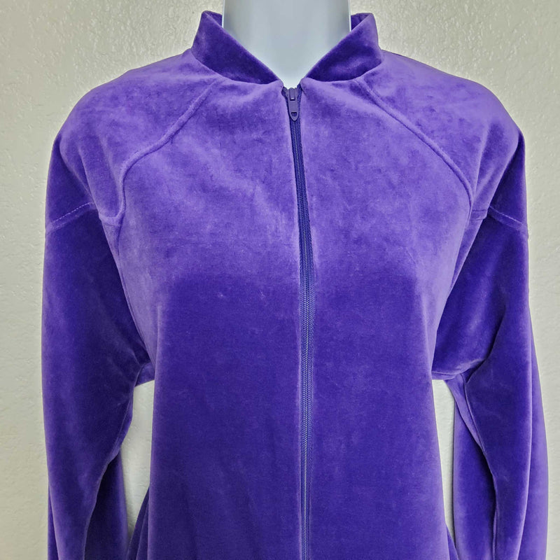 Bonaventure Purple Full-Zip Sweater, Women's Size Small