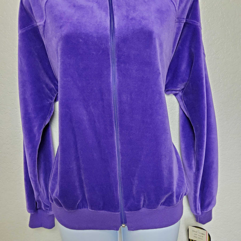 Bonaventure Purple Full-Zip Sweater, Women's Size Small