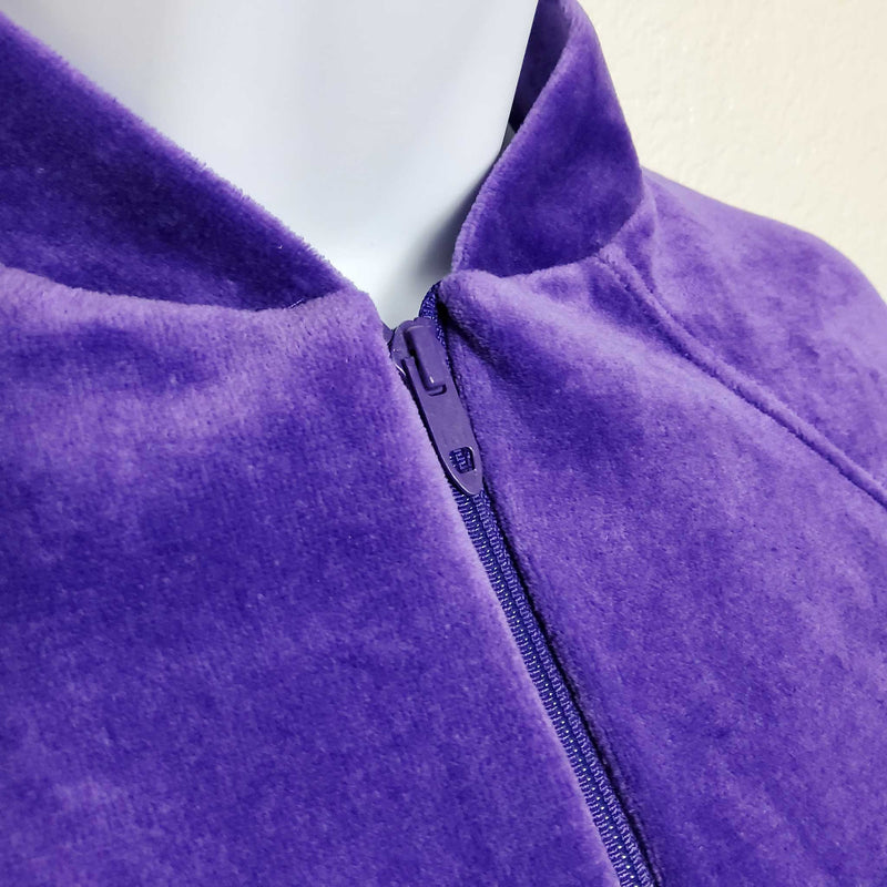 Bonaventure Purple Full-Zip Sweater, Women's Size Small