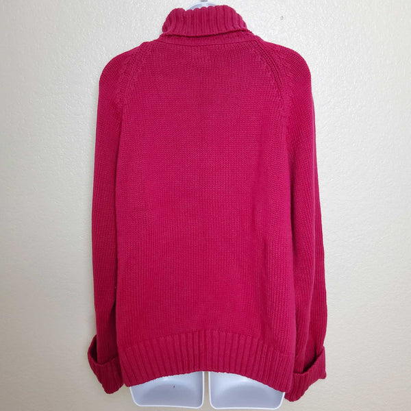 Calvin Klein Jeans Pink Turtleneck Sweater - Trinity Thrift