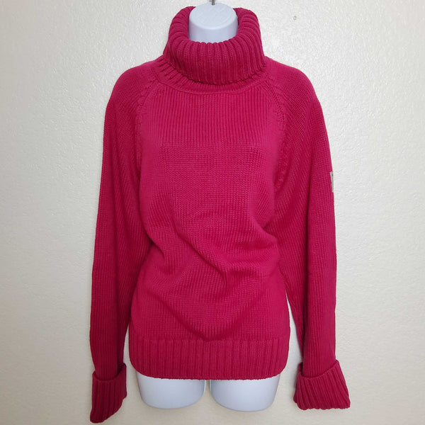 Calvin Klein Jeans Pink Turtleneck Sweater - Trinity Thrift