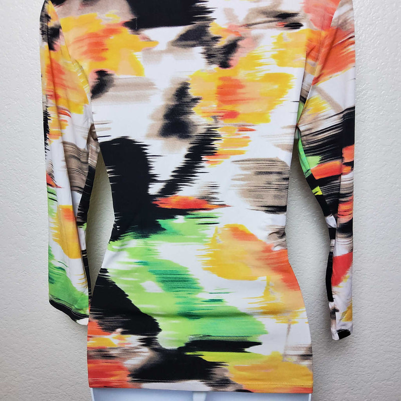 Calvin Klein Watercolor Blouse, Women's Medium - Trinity Thrift