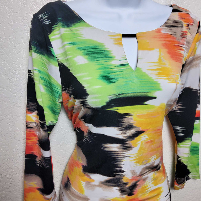 Calvin Klein Watercolor Blouse, Women's Medium - Trinity Thrift