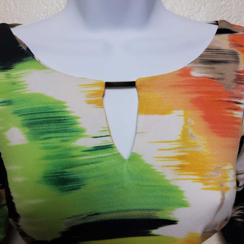 Calvin Klein Watercolor Blouse, Women's Medium - Trinity Thrift