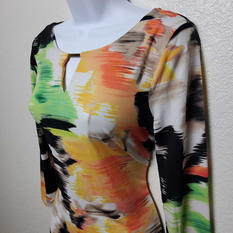 Calvin Klein Watercolor Blouse, Women's Medium - Trinity Thrift