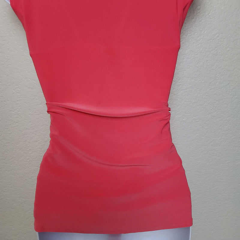 Candid Soul Pink Sleeveless Tie-Neck Blouse, Women's Medium - Trinity Thrift