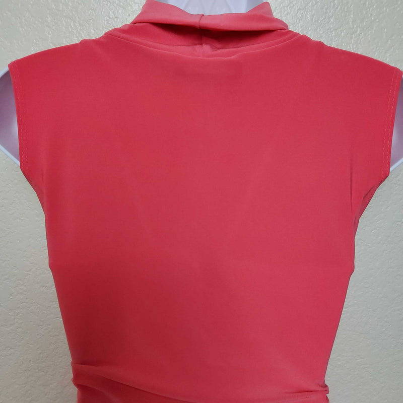 Candid Soul Pink Sleeveless Tie-Neck Blouse, Women's Medium - Trinity Thrift