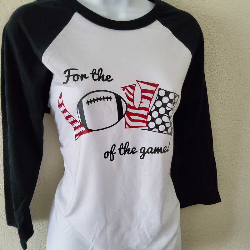 Canvas Black and White Graphic Tee, 'For the Love of the Game', Women's Medium - Trinity Thrift