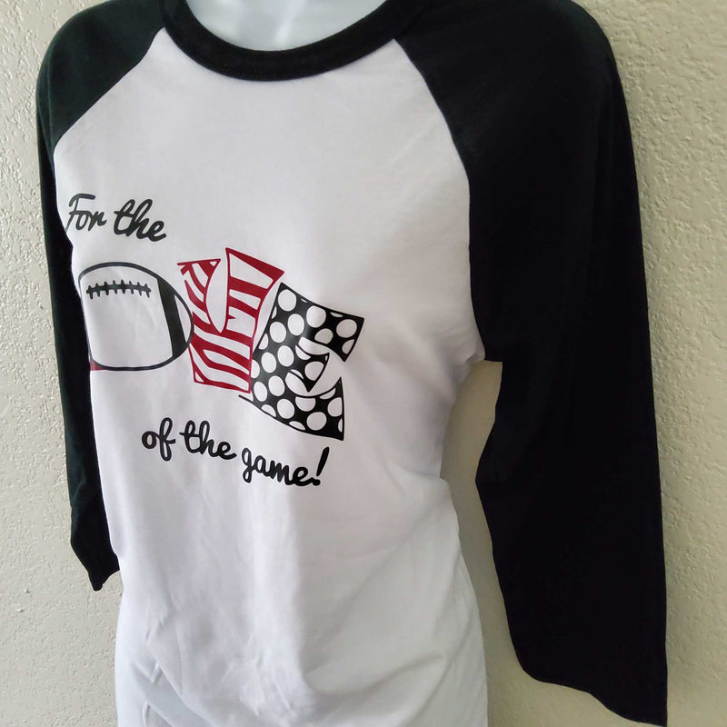 Canvas Black and White Graphic Tee, 'For the Love of the Game', Women's Medium - Trinity Thrift