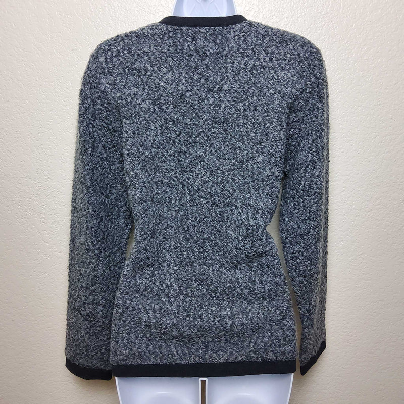 Cathy Daniels Gray Embellished Pullover Sweater, Women's Medium - Trinity Thrift