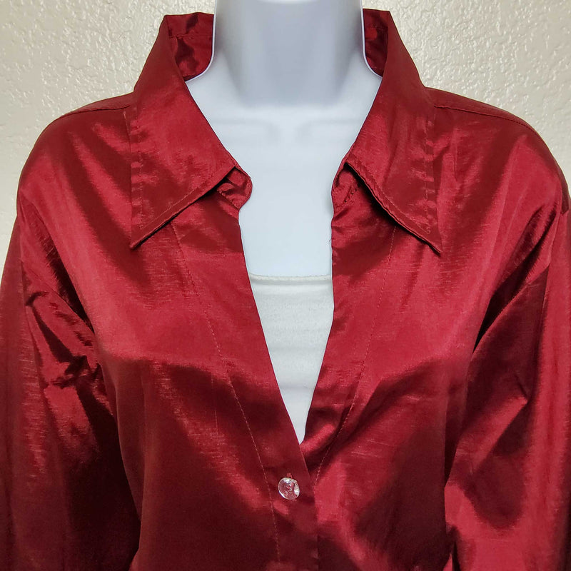 Cato Maroon Blouse, Women's Size 26/28W - Trinity Thrift