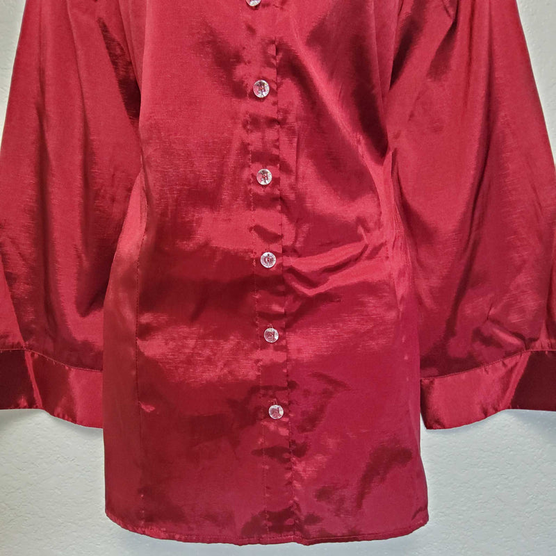 Cato Maroon Blouse, Women's Size 26/28W - Trinity Thrift