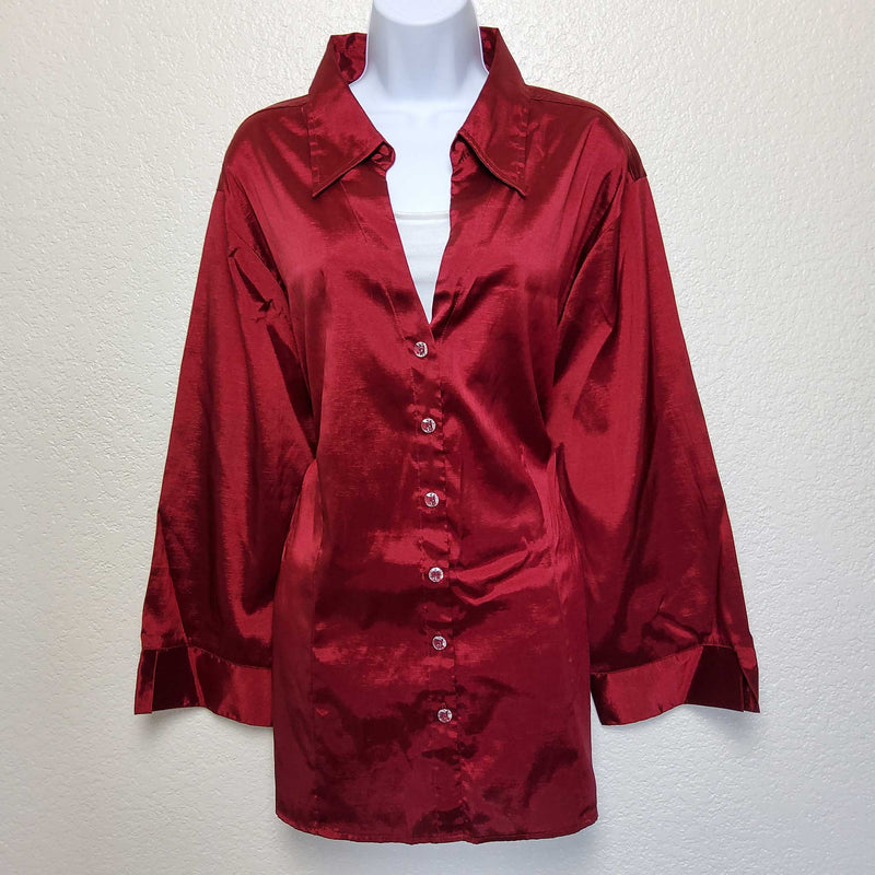 Cato Maroon Blouse, Women's Size 26/28W - Trinity Thrift