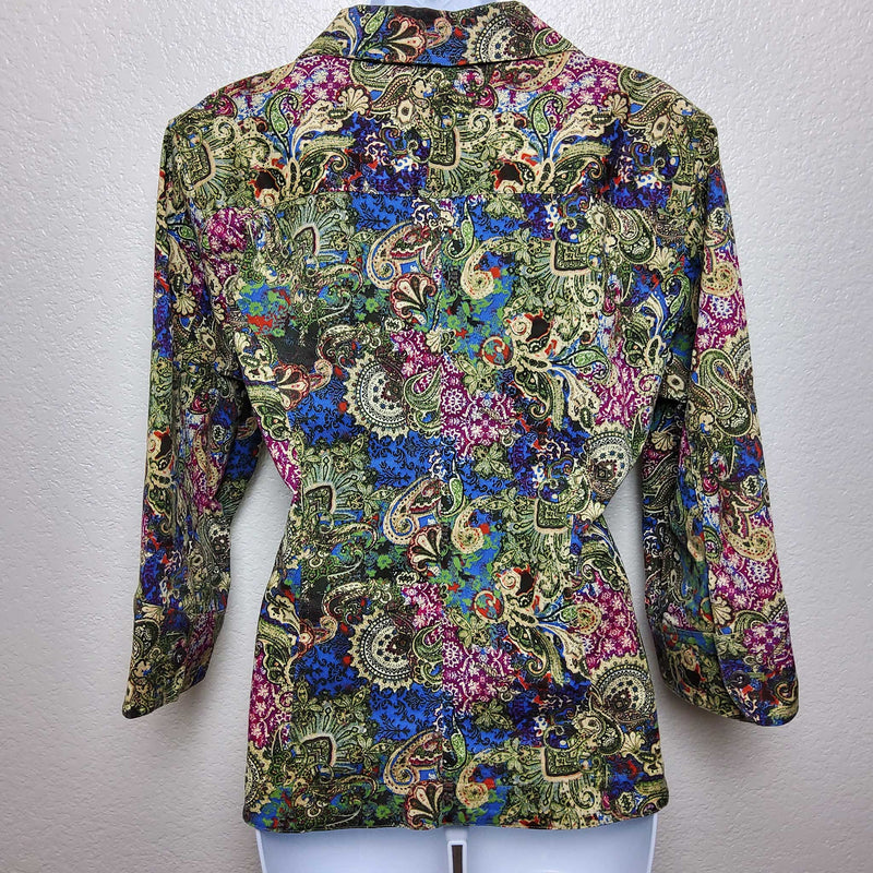 Christopher & Banks Floral Print Blazer, Women's Extra Large - Trinity Thrift