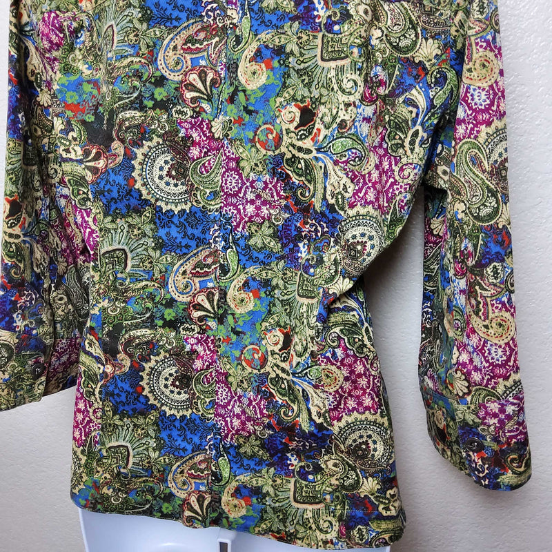 Christopher & Banks Floral Print Blazer, Women's Extra Large - Trinity Thrift