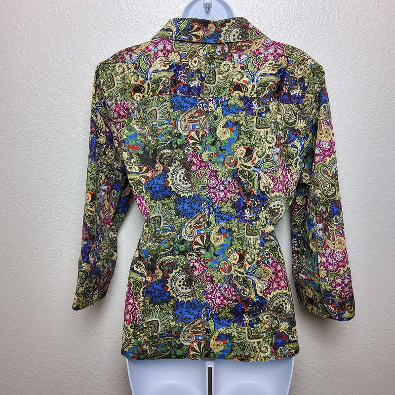 Christopher & Banks Floral Print Blazer, Women's Extra Large - Trinity Thrift