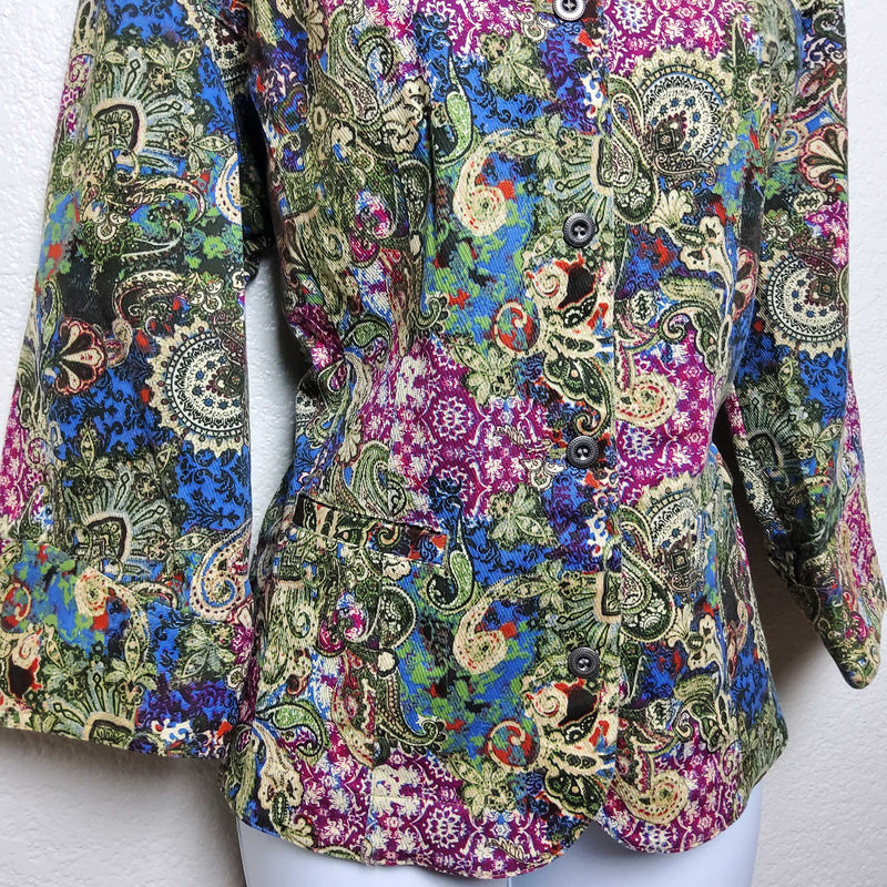 Christopher & Banks Floral Print Blazer, Women's Extra Large - Trinity Thrift