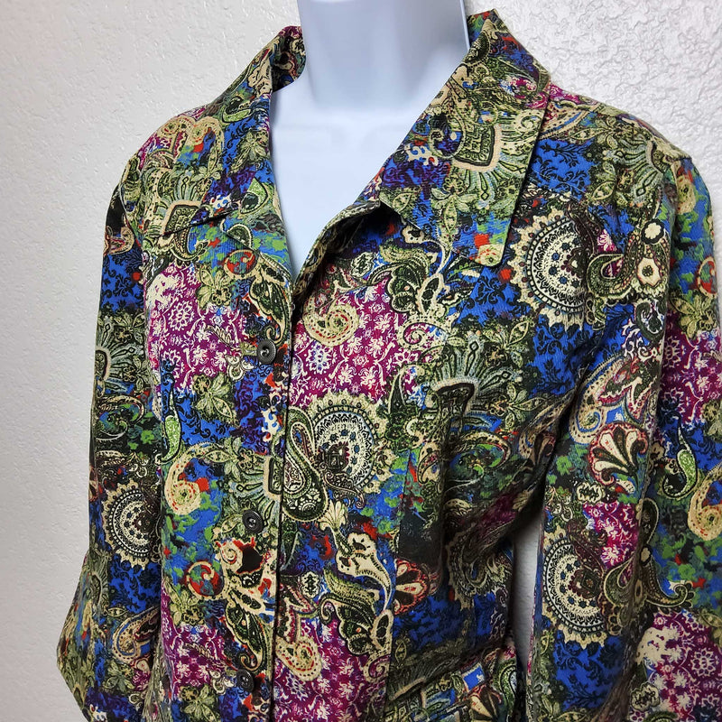 Christopher & Banks Floral Print Blazer, Women's Extra Large - Trinity Thrift