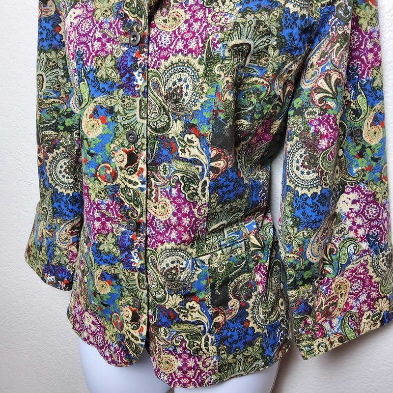 Christopher & Banks Floral Print Blazer, Women's Extra Large - Trinity Thrift