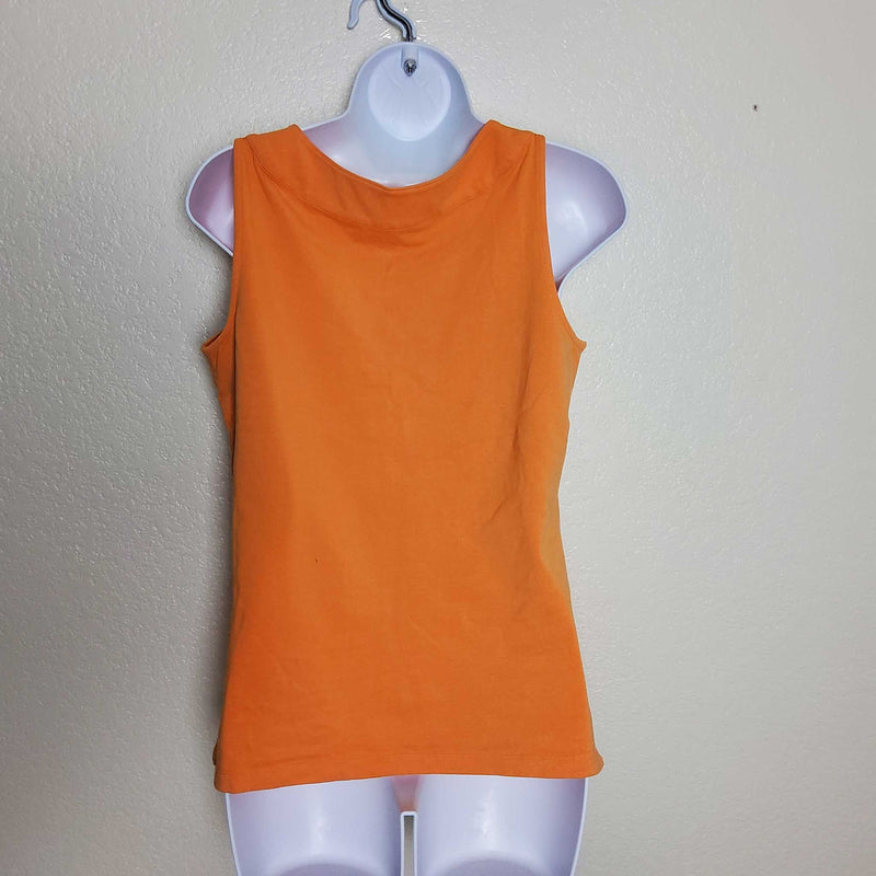 Christopher & Banks Orange Tank Top, Women's Petite Medium - Trinity Thrift