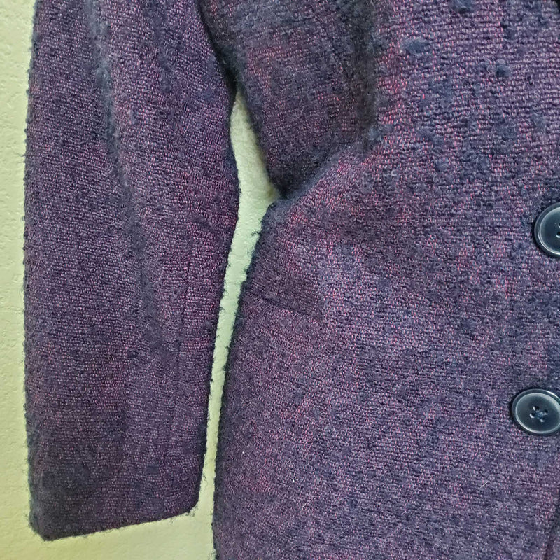 Coldwater Creek Purple Wool Blazer, Women's Petite Size 10 - Trinity Thrift